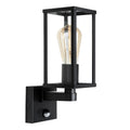 Tessere PIR Outdoor Box Wall Lantern, Black
