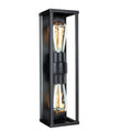 Tessere Square Twin Wall Light, Black
