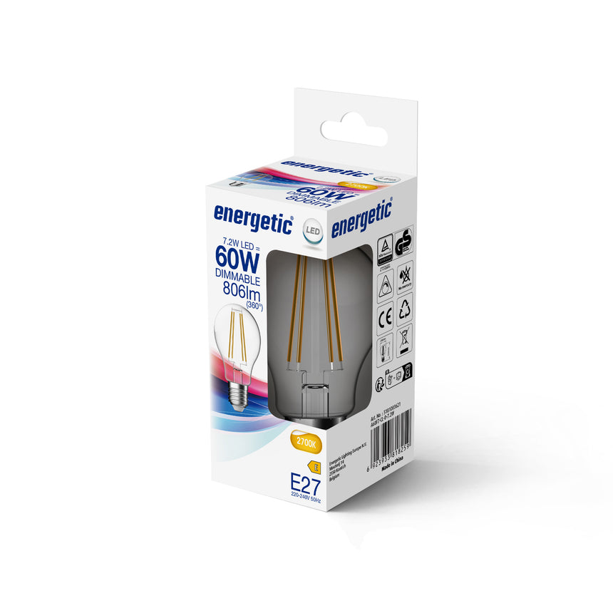 A60 | E27 | 806lm | 2700k | Dimmable (60w eqv)