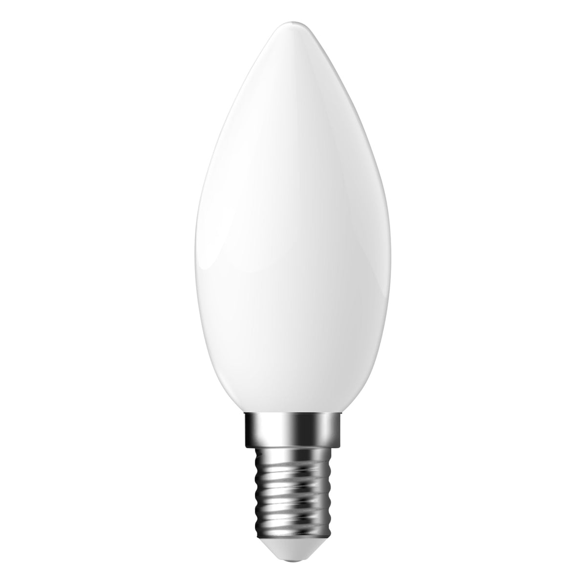 C35 | E14 | Milky Glass | 806lm | 4000k (60w eqv)