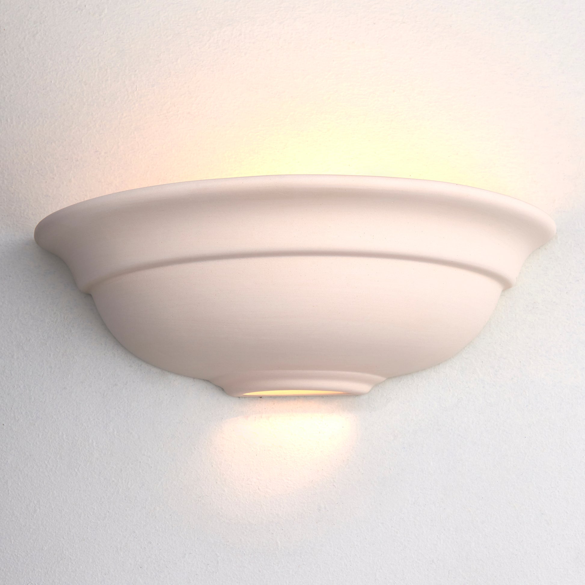 Montford Paintable Ceramic Bowl Uplighter