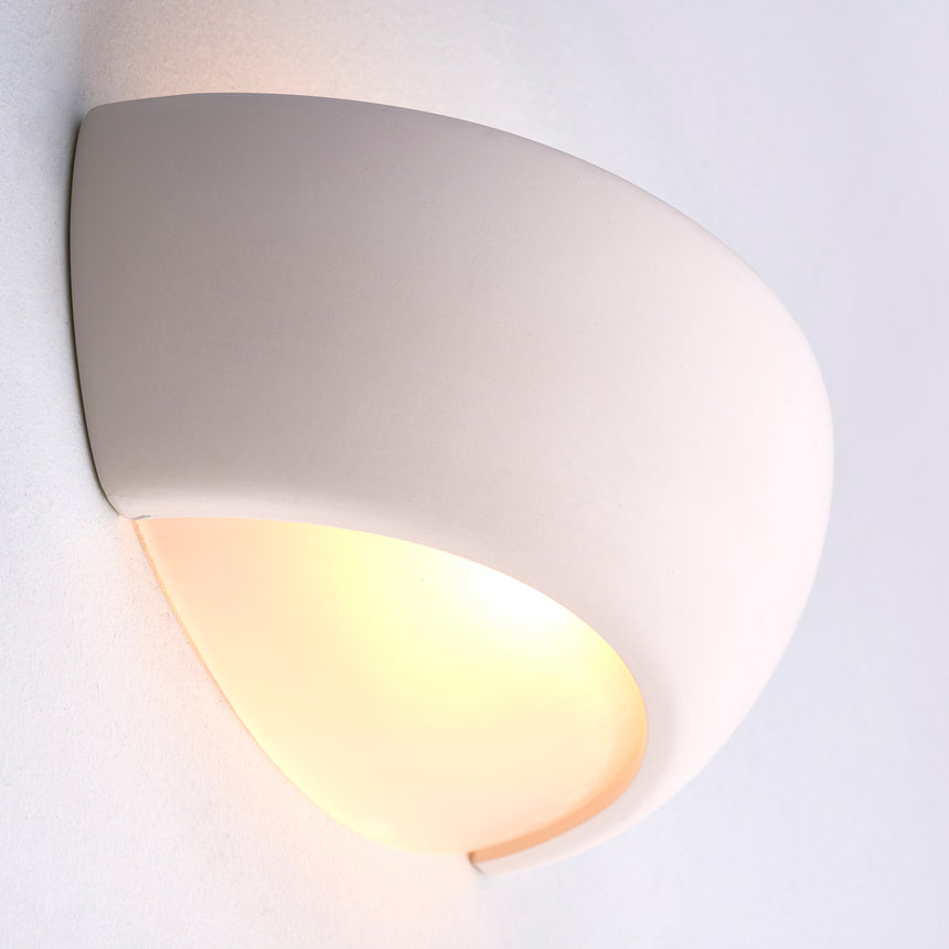 Montford Paintable Ceramic Bowl Uplighter