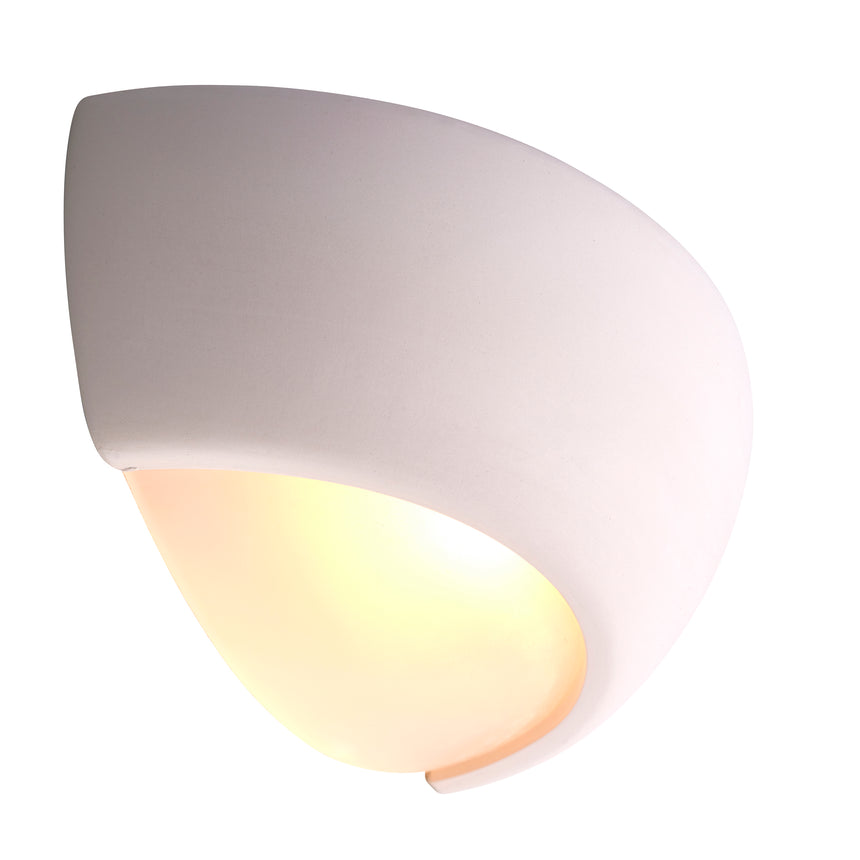 Montford Paintable Ceramic Bowl Uplighter