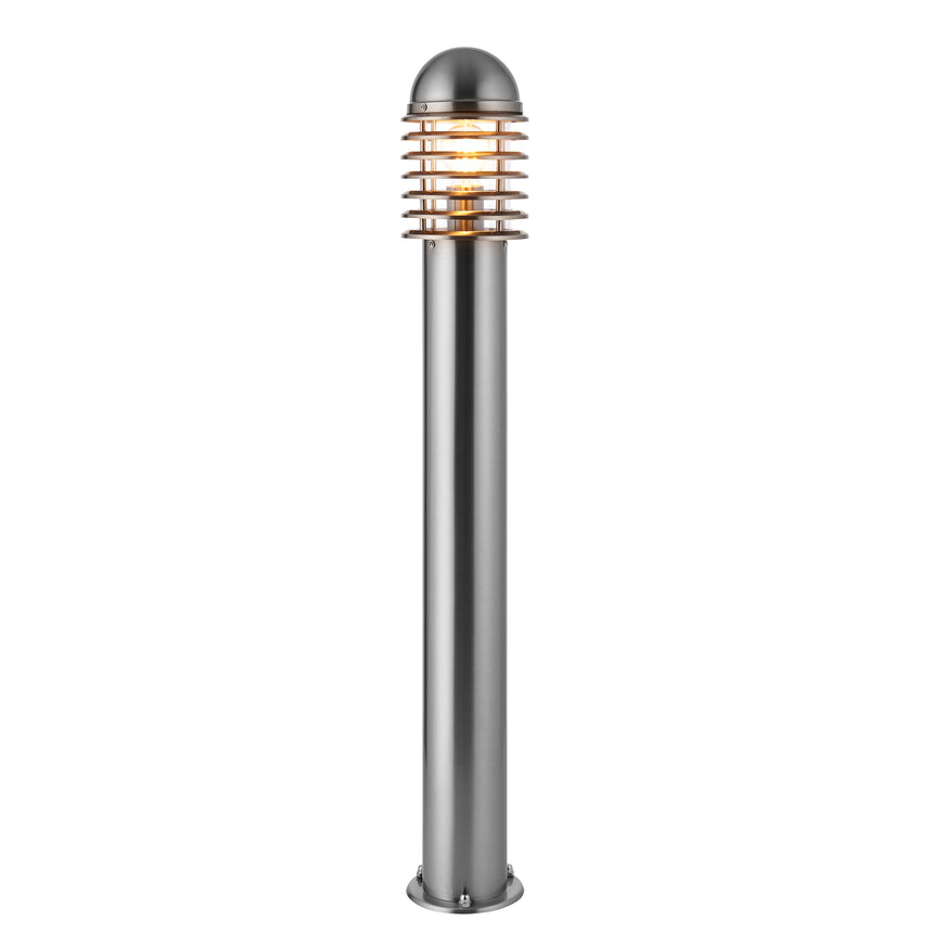 Louvre 100cm Post Light, Stainless Steel