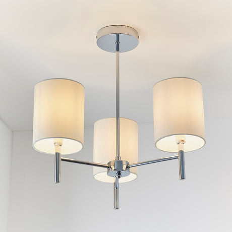 Brio 3 Semi Flush Ceiling Light