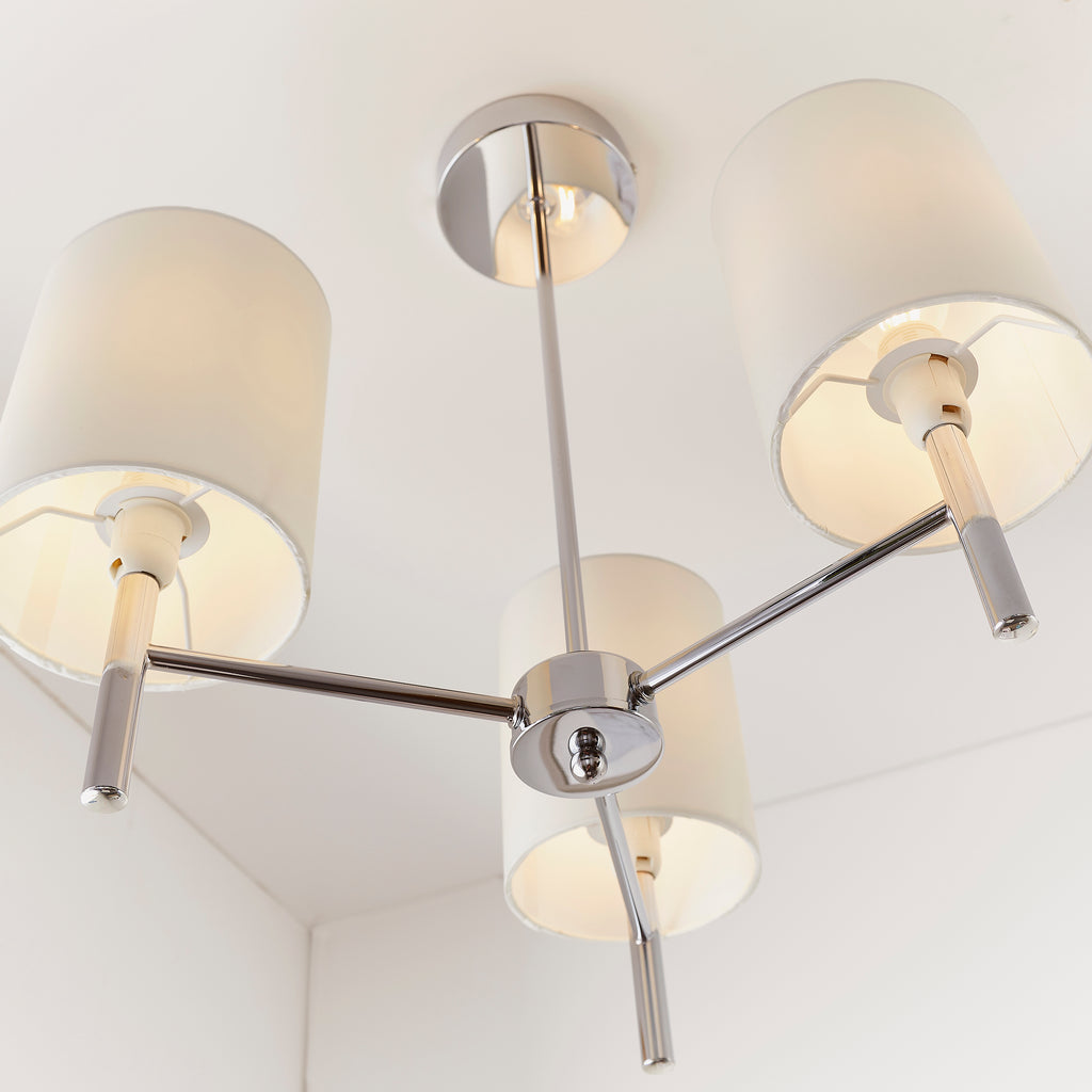 Brio 3 Semi Flush Ceiling Light