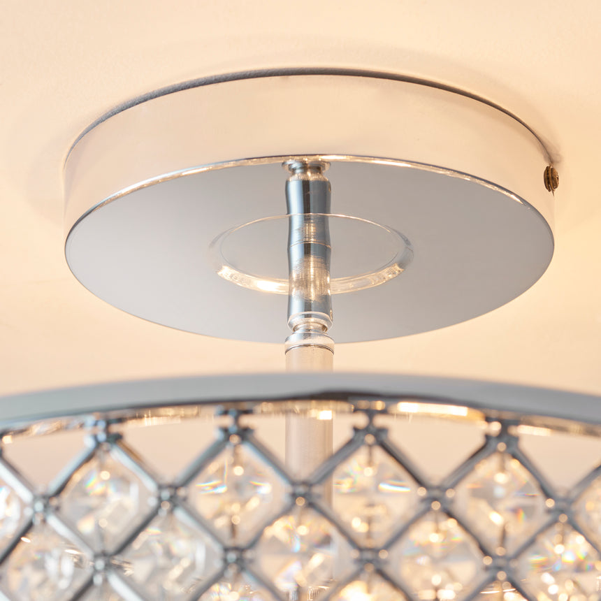 Hudson 3-Light Semi-flush Ceiling Light