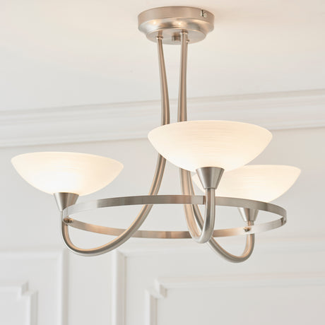 Cagney 3-Light Semi-flush Ceiling Light