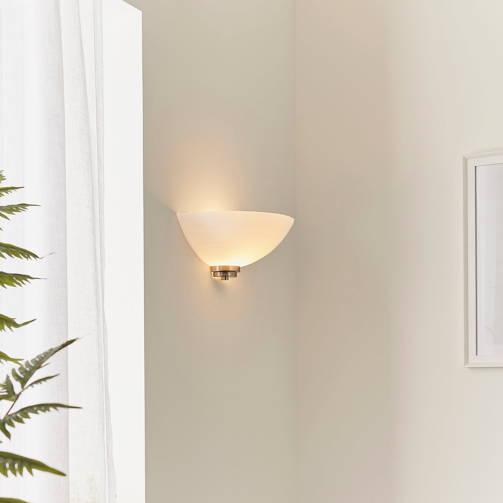 Welles Wall Light, Satin Chrome