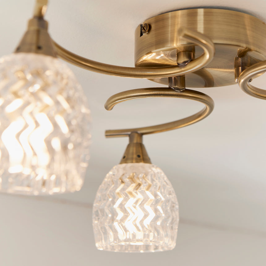 Boyer 3 Semi Flush Ceiling Light