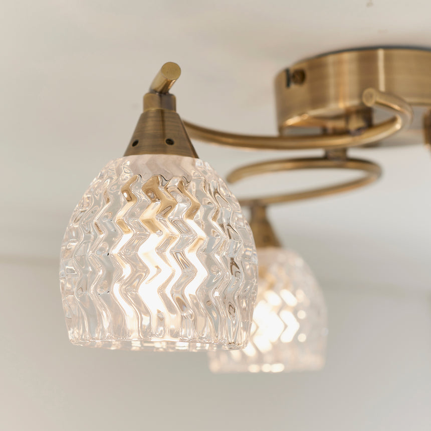 Boyer 3 Semi Flush Ceiling Light
