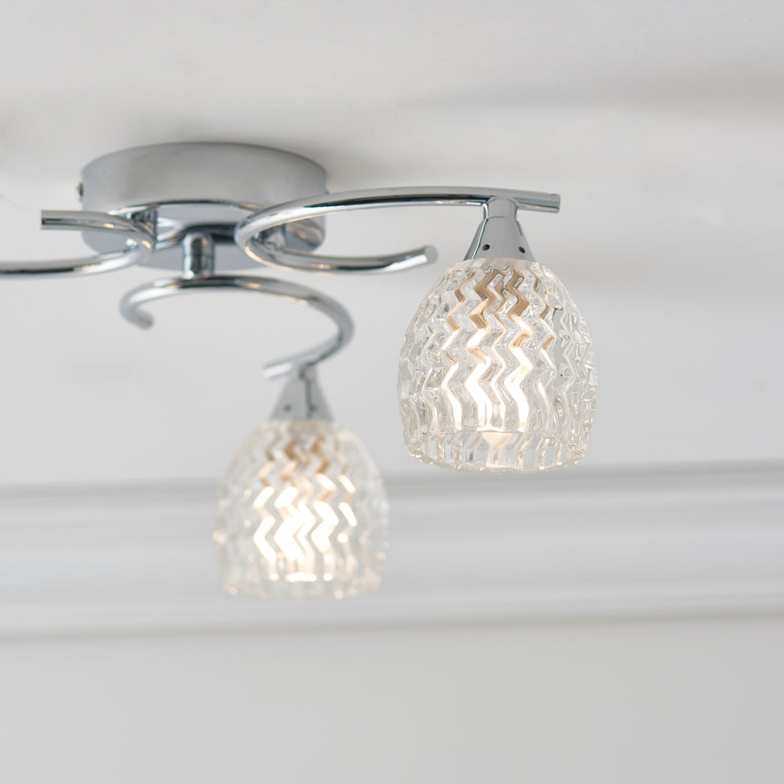 Boyer 3 Semi Flush Ceiling Light