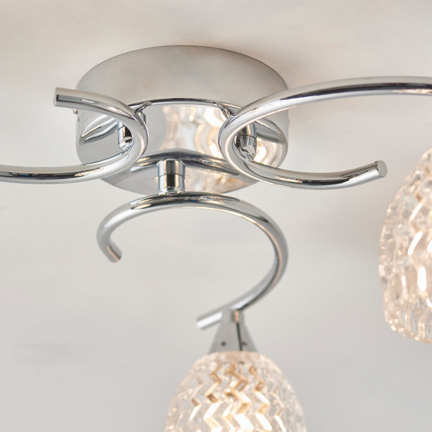 Boyer 3 Semi Flush Ceiling Light