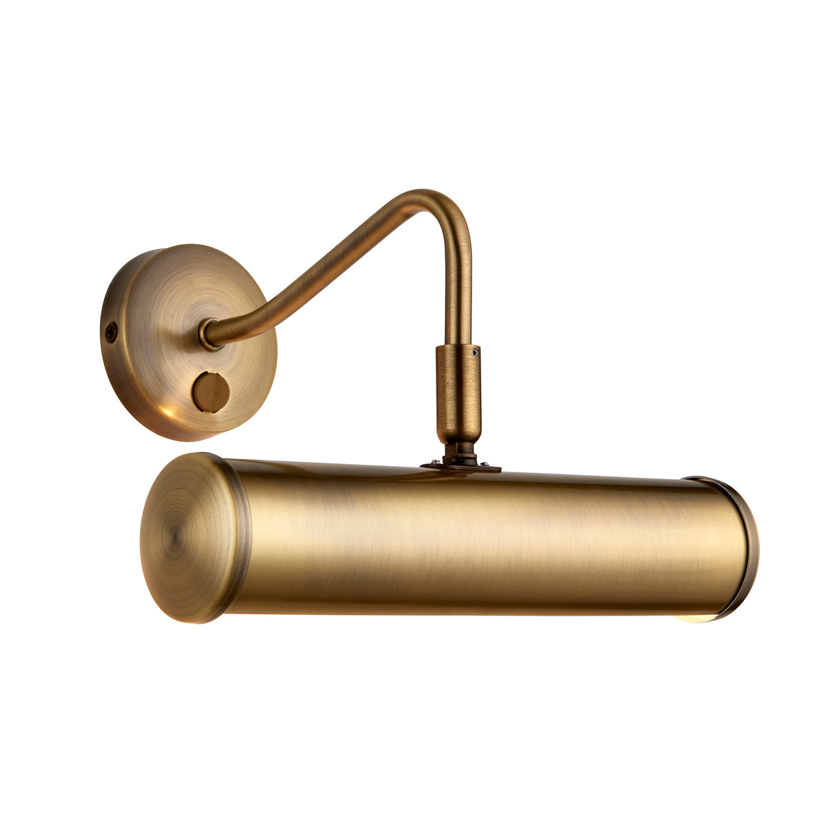 Turner 23cm Picture Light, Switched Antique Brass