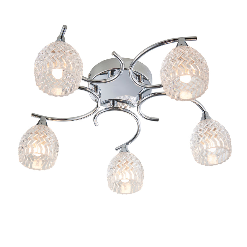 Boyer 5 Semi Flush Ceiling Light