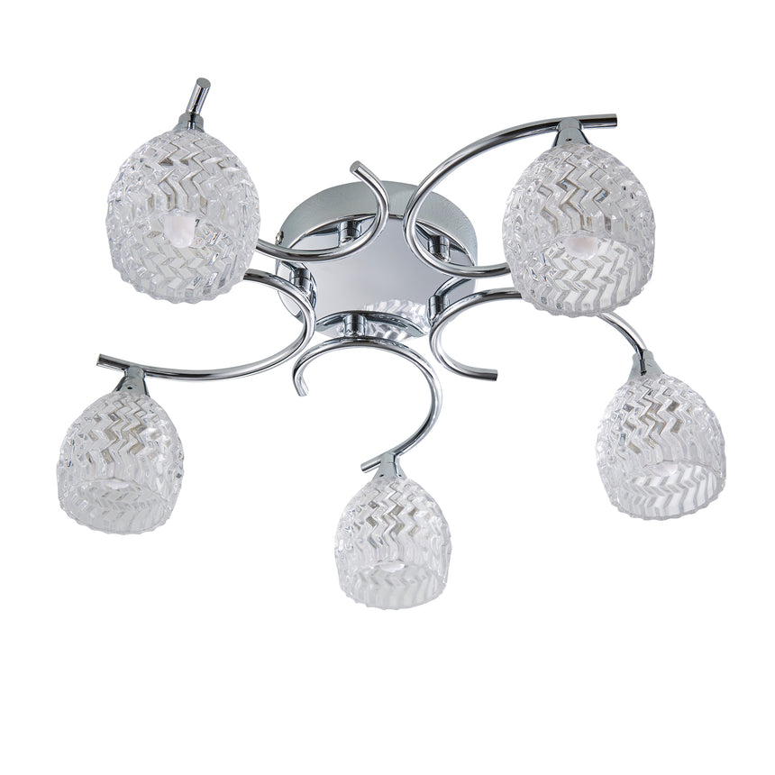 Boyer 5 Semi Flush Ceiling Light