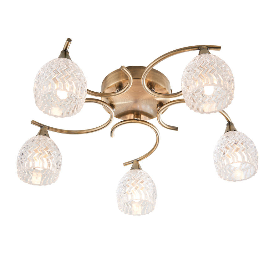 Boyer 5 Semi Flush Ceiling Light