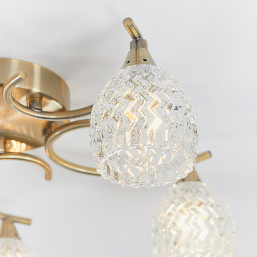 Boyer 5 Semi Flush Ceiling Light