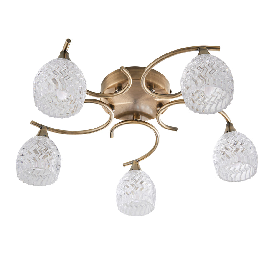 Boyer 5 Semi Flush Ceiling Light