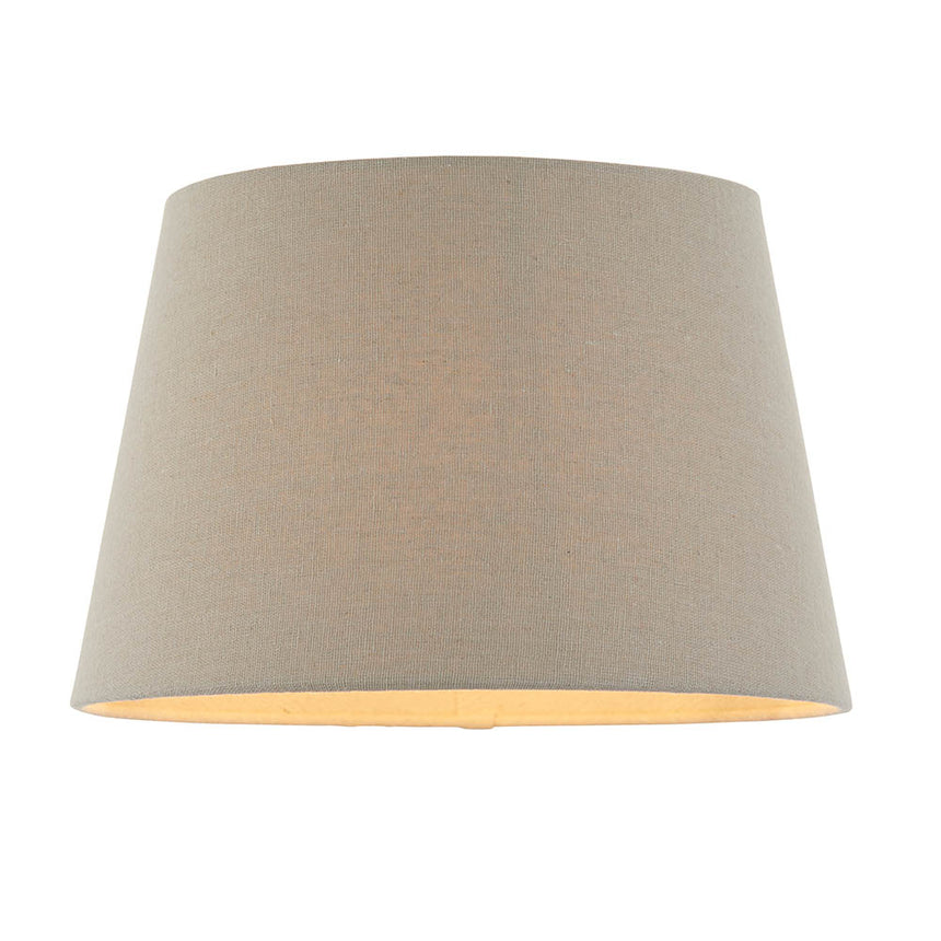 Tapered Linen Drum Lamp Shade, 26cm