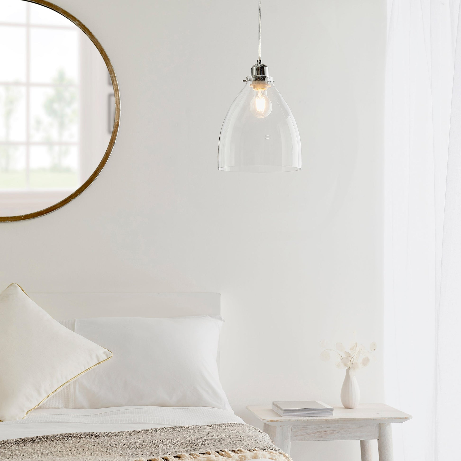 Elstow Easy Fit Glass Pendant Shade