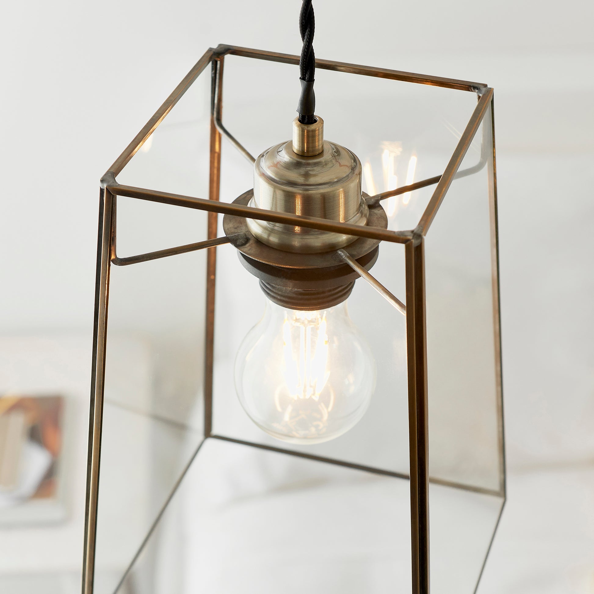 Beaumont Easy-Fit Pendant Light, Antique Brass