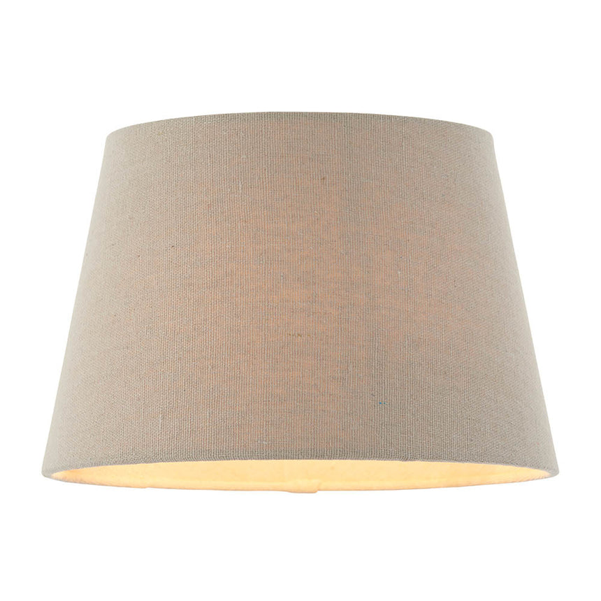 Tapered Linen Drum Lamp Shade, 20cm