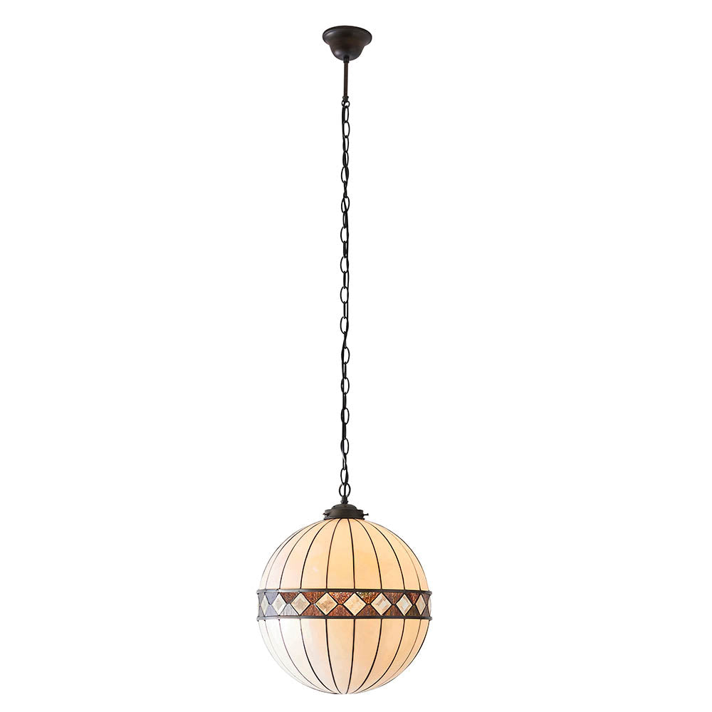 Fargo 40cm Globe Tiffany Pendant Light