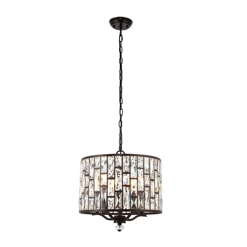 Belle 5 Light Pendant Light, Bronze