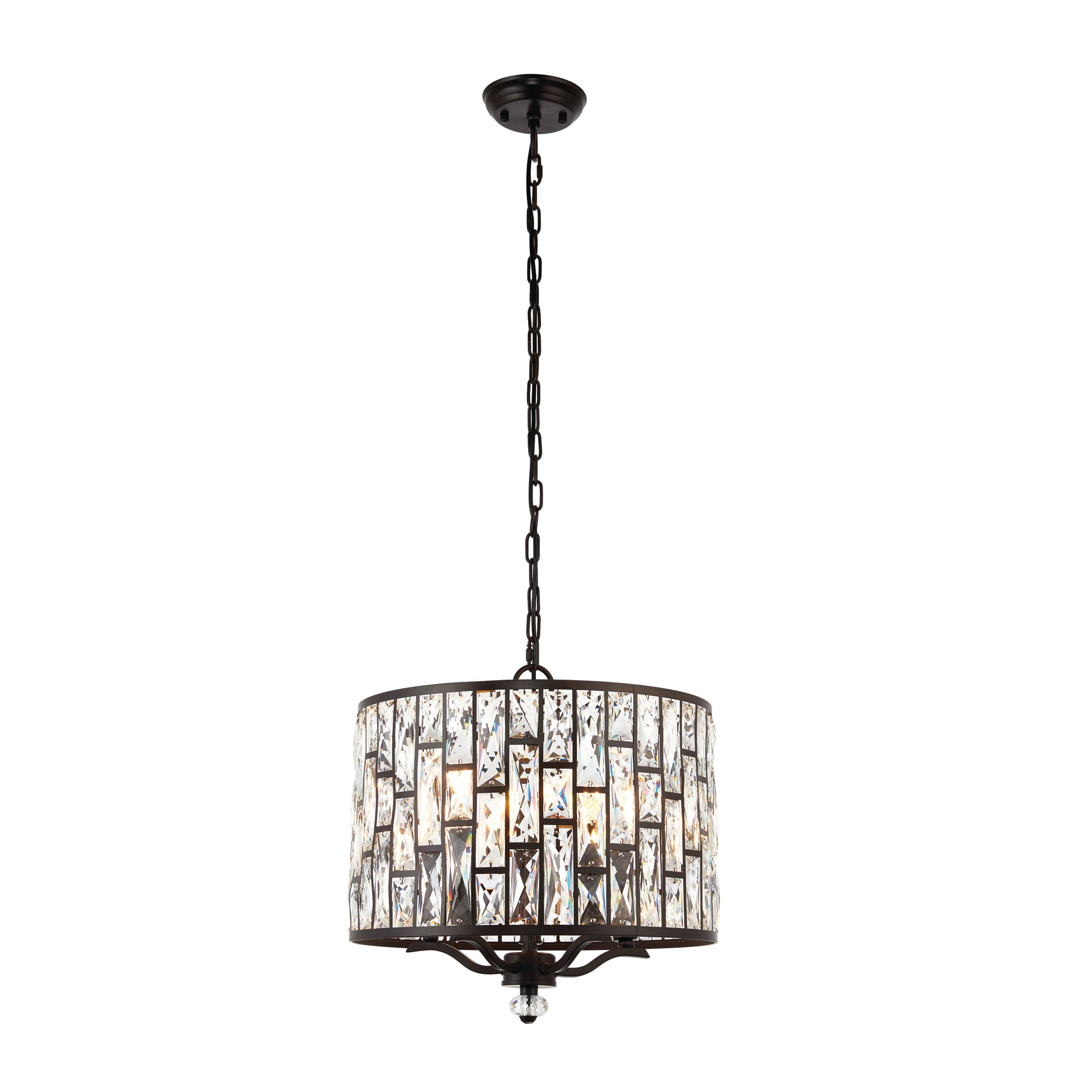 Belle 5 Light Pendant Light, Bronze