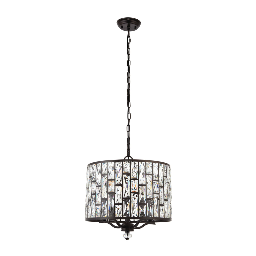 Belle 5 Light Pendant Light, Bronze