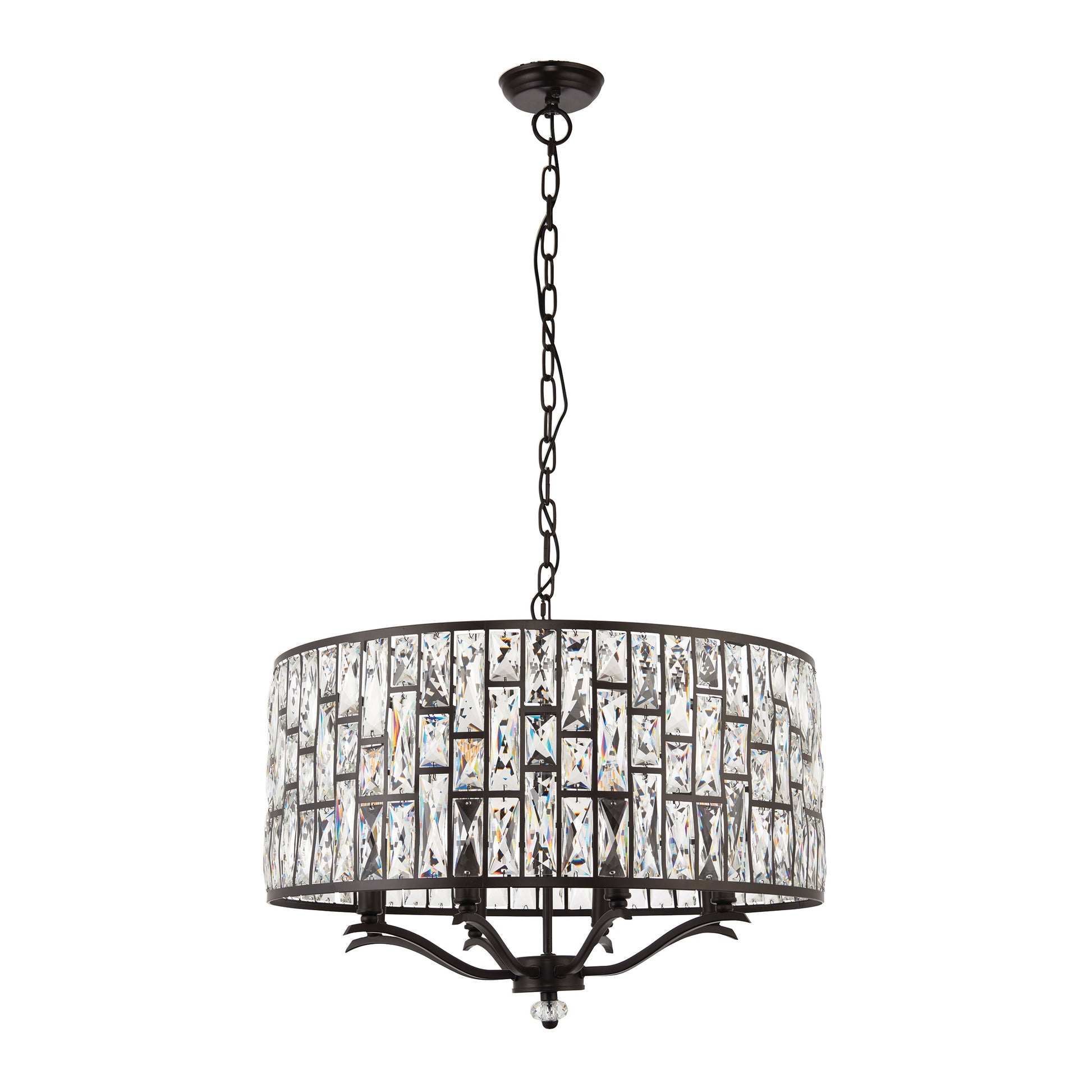 Belle 8 Light Pendant Light, Bronze