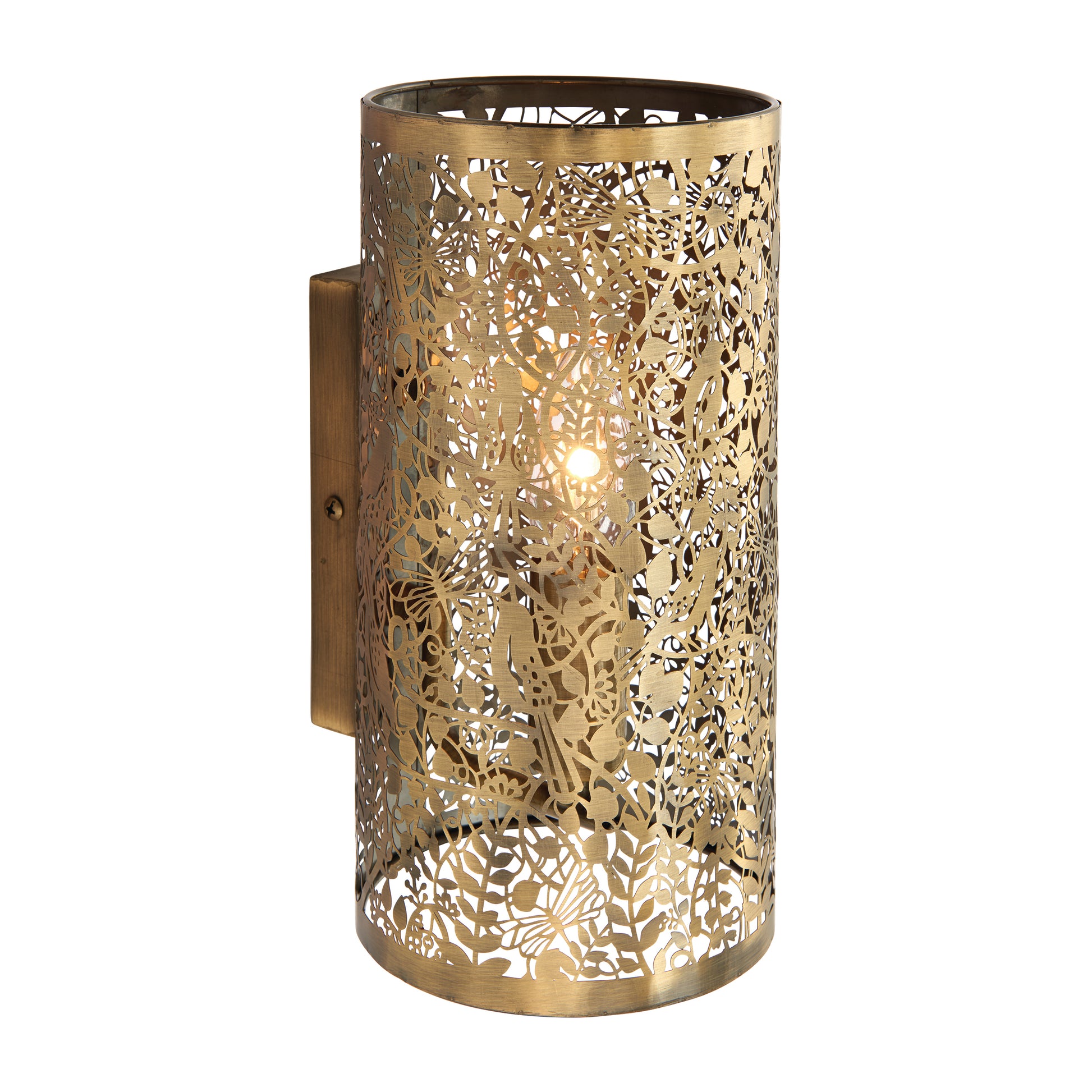 Secret Garden Wall Light, Antique Brass