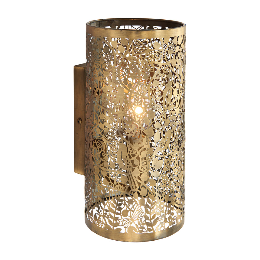 Secret Garden Wall Light, Antique Brass