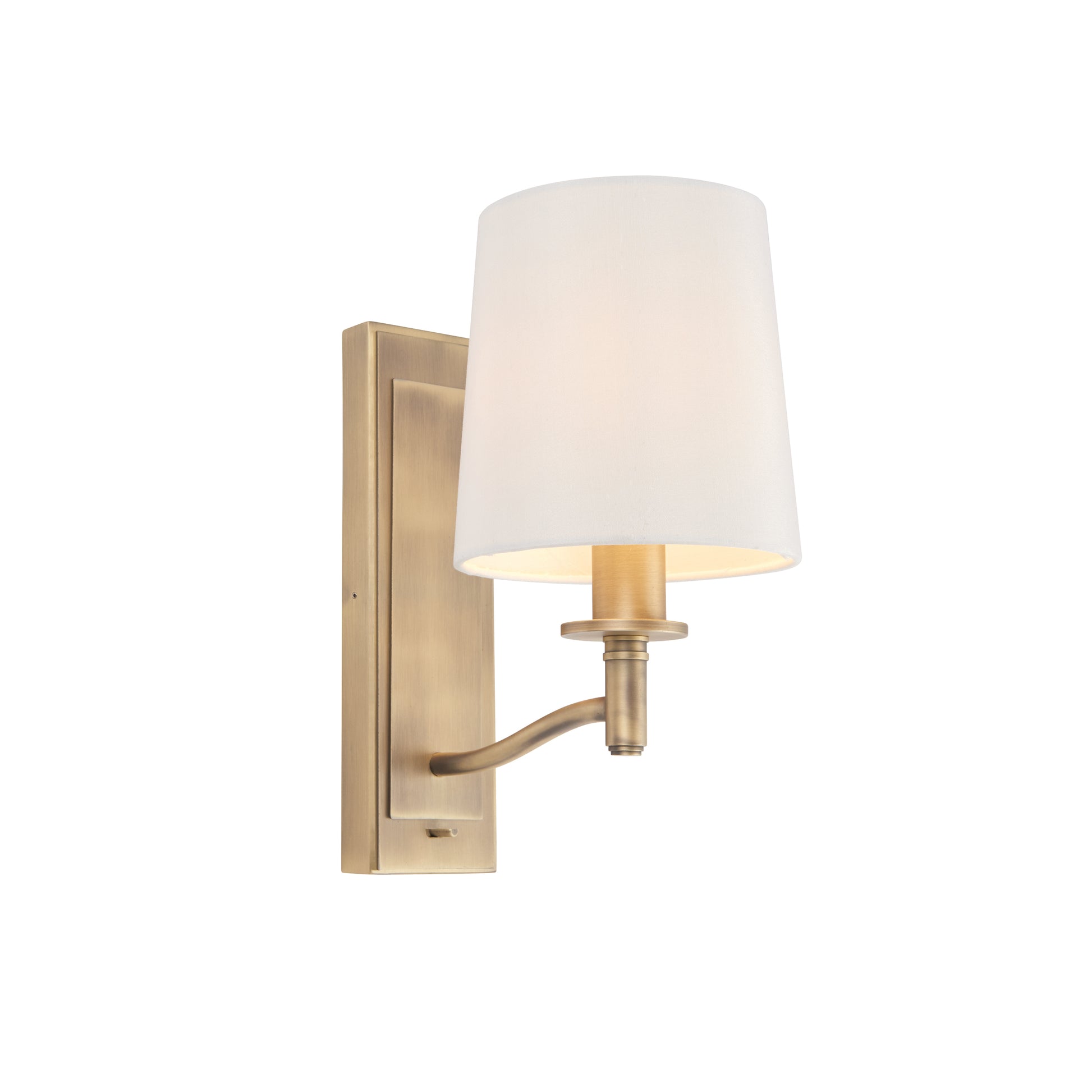 Ortona Wall Light, Antique Brass