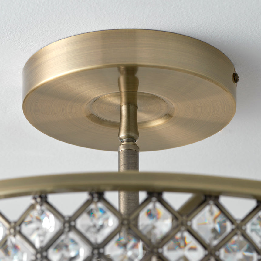 Hudson 3-Light Semi-flush Ceiling Light