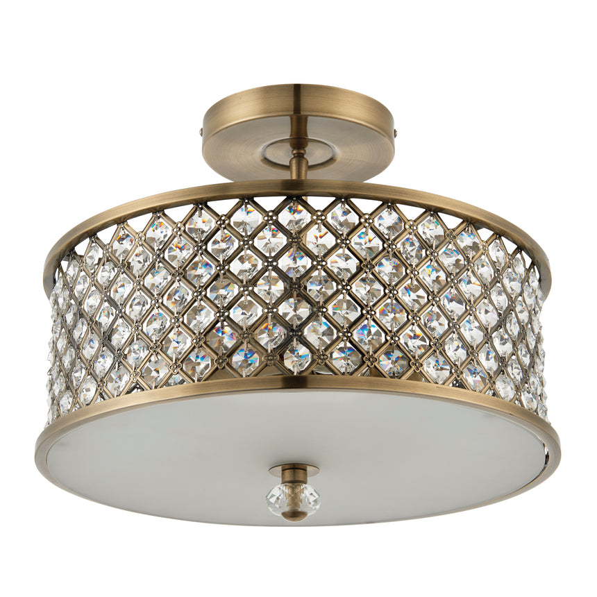 Hudson 3-Light Semi-flush Ceiling Light