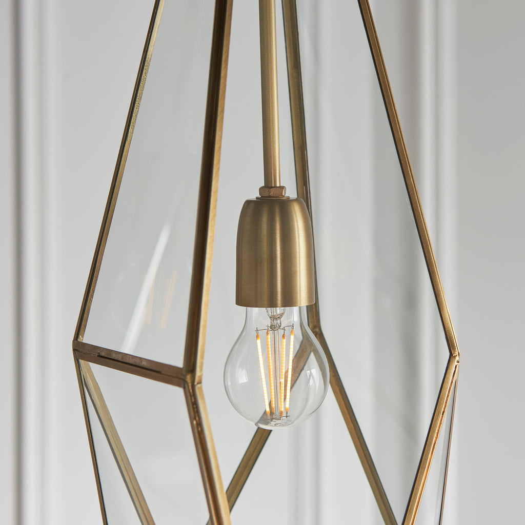 Avery Pendant Light, Antique Brass