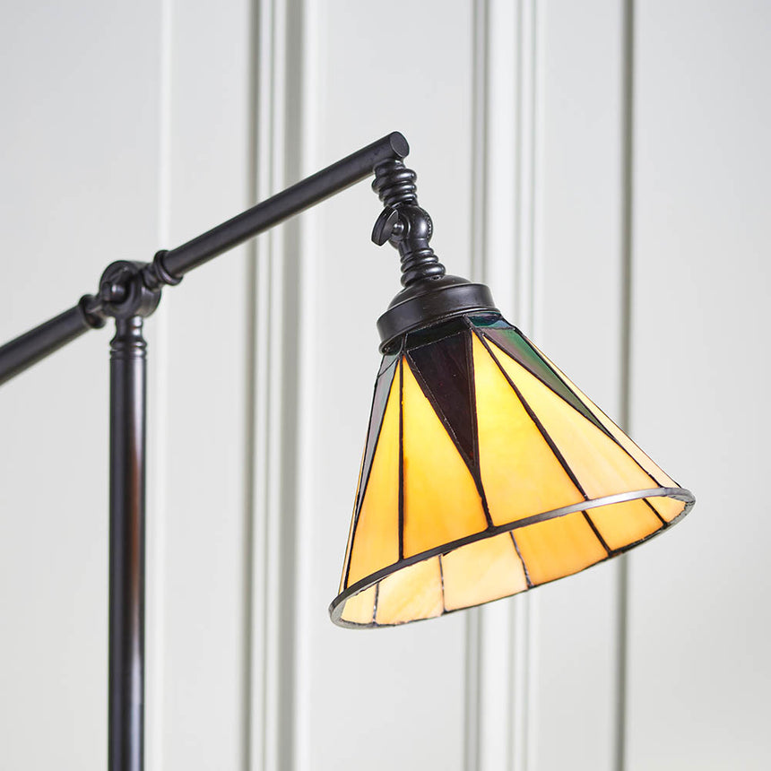 Dark Star Task Tiffany Floor Lamp