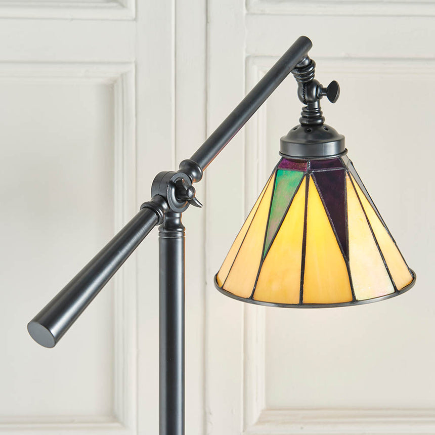 Dark Star Task Tiffany Floor Lamp