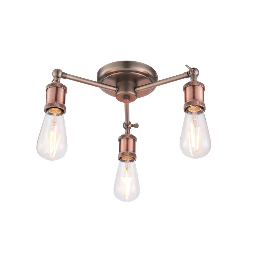 Hal 3 Light Semi-flush Ceiling Light
