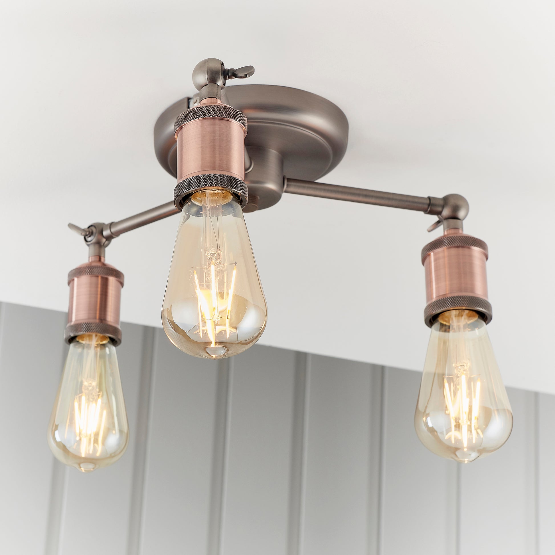 Hal 3 Light Semi-flush Ceiling Light