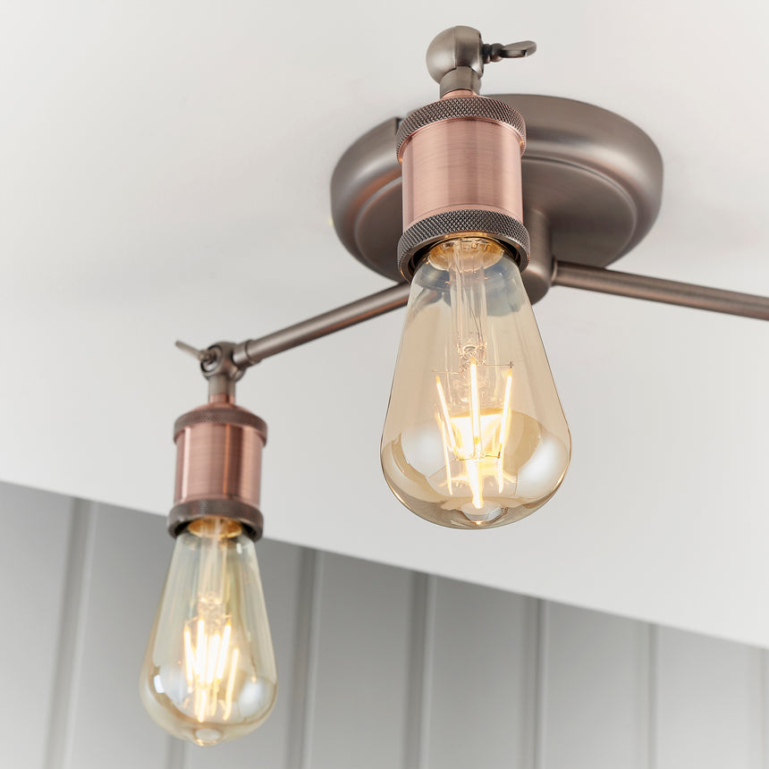 Hal 3 Light Semi-flush Ceiling Light