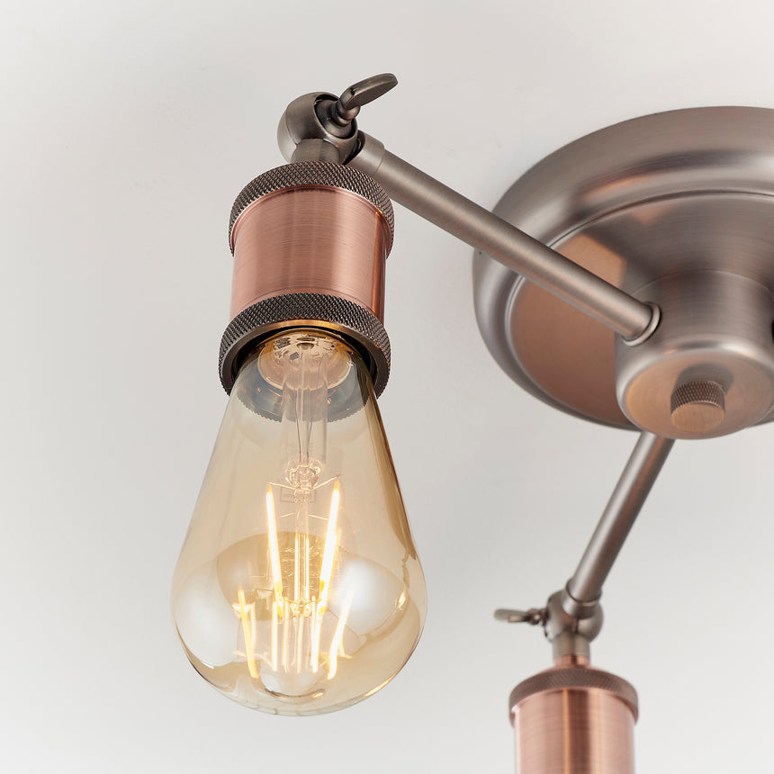 Hal 3 Light Semi-flush Ceiling Light