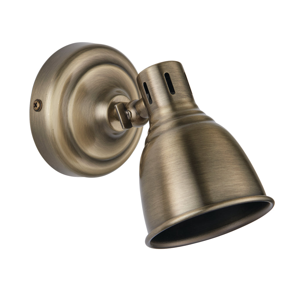 Westbury Wall Spotlight, Antique Brass