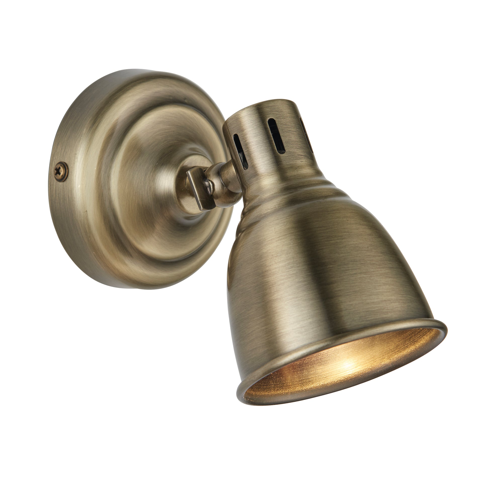 Westbury Wall Spotlight, Antique Brass