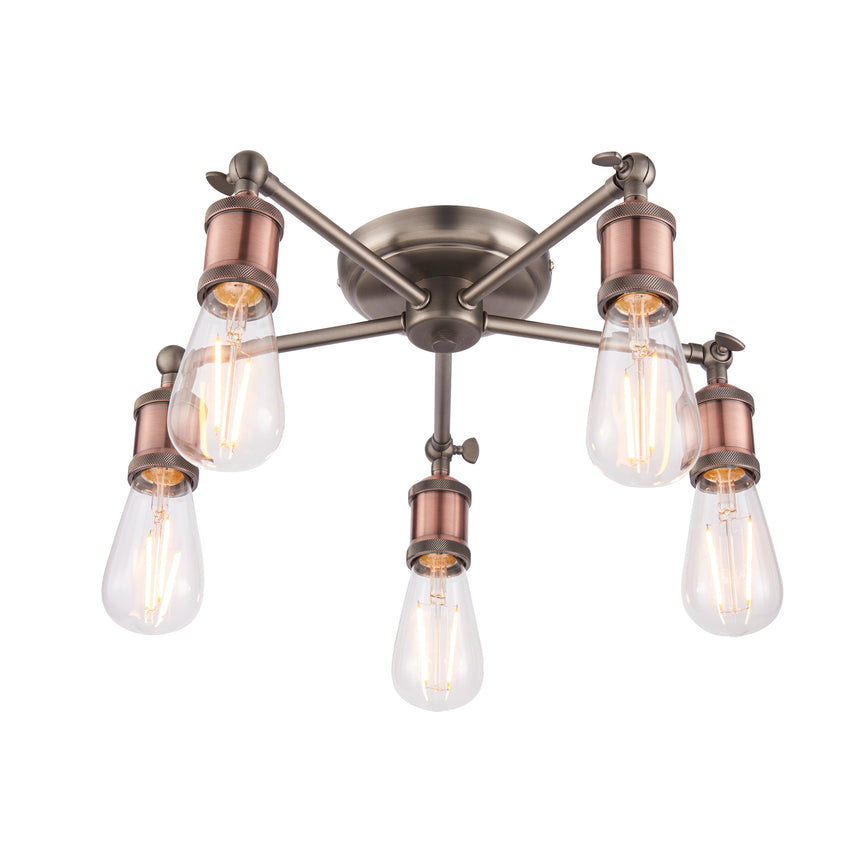 Hal 5 Light Semi-flush Ceiling Light