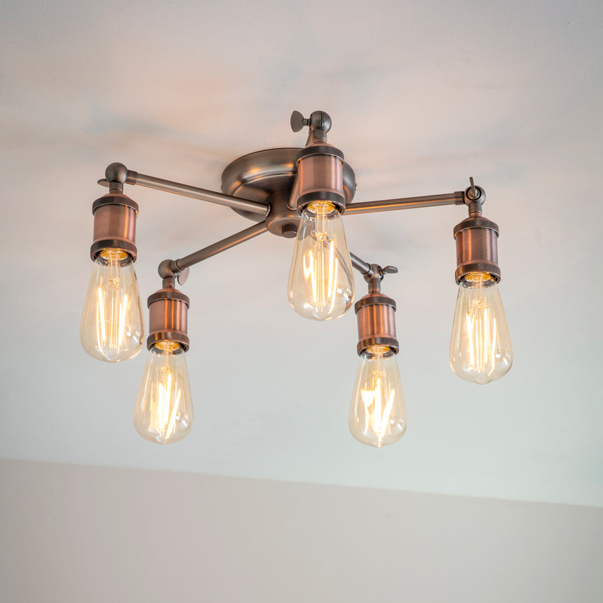 Hal 5 Light Semi-flush Ceiling Light