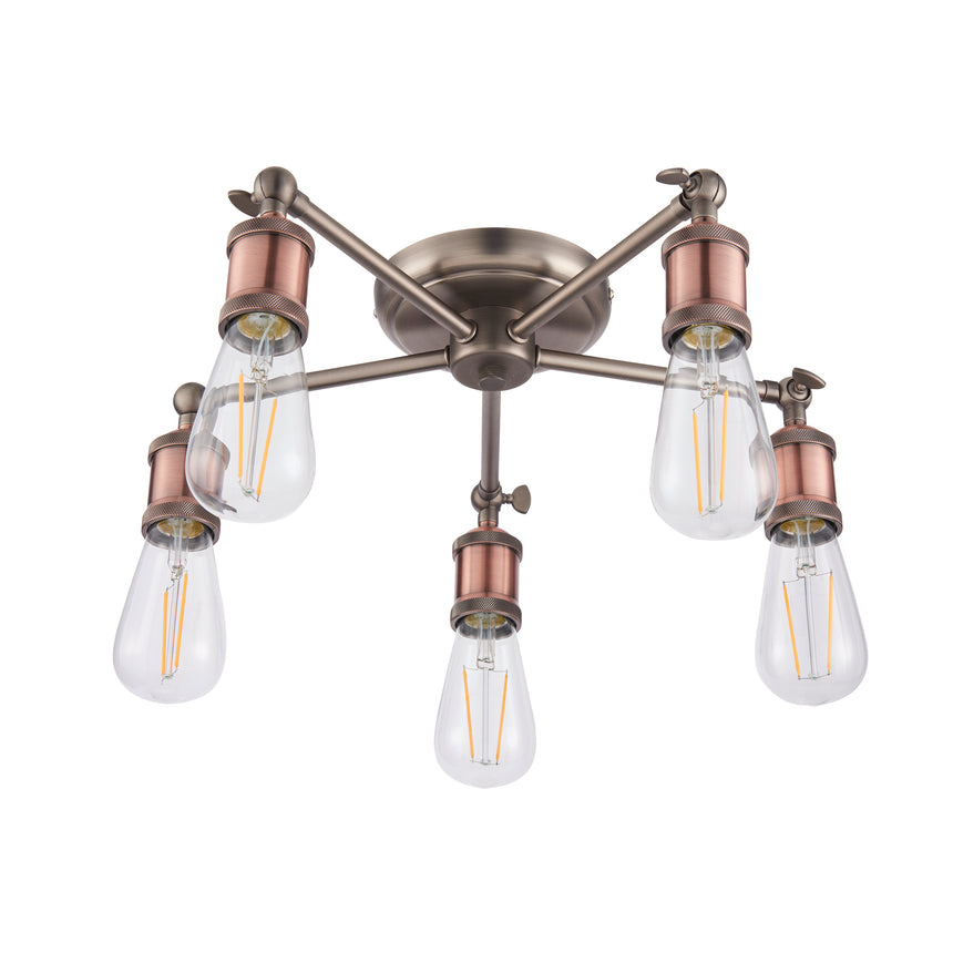 Hal 5 Light Semi-flush Ceiling Light