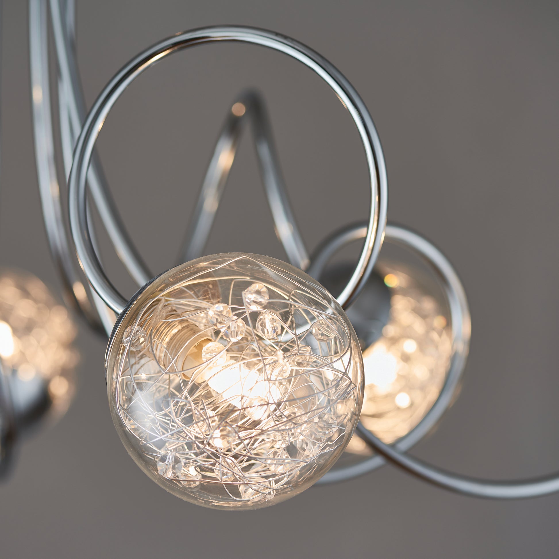 Auria 6 Light Semi Flush Ceiling Light